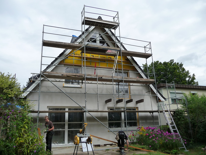 neue Fenster- und Fassadeneinteilung